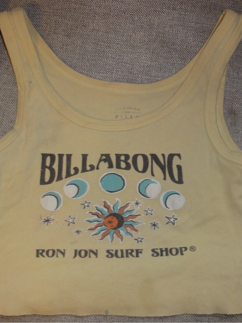 Billabong Yellow Tank Top